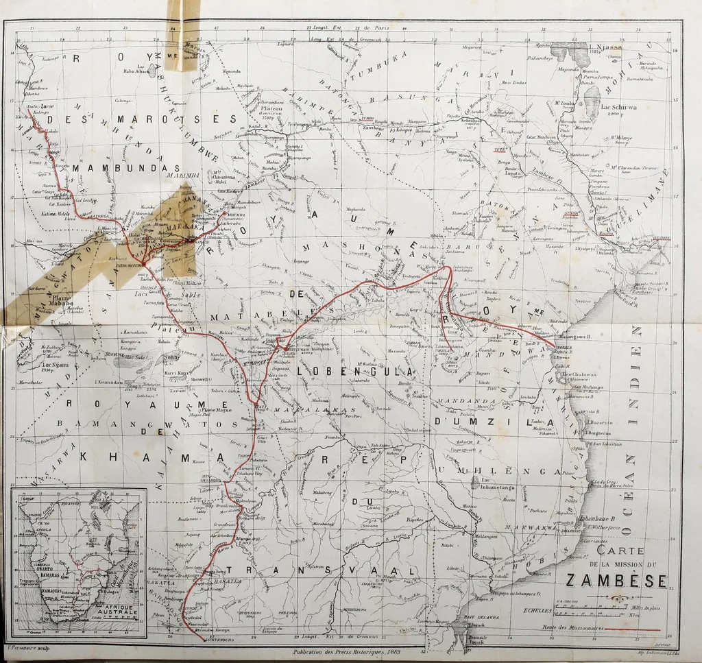 An illustration from Trois ans dans l'Afrique Australe : débuts de la mission du Zambèse; Lettres des H. Depelchin et Ch. Croonenberghs, 1879, 1880, 1881, 1882, leaf 11