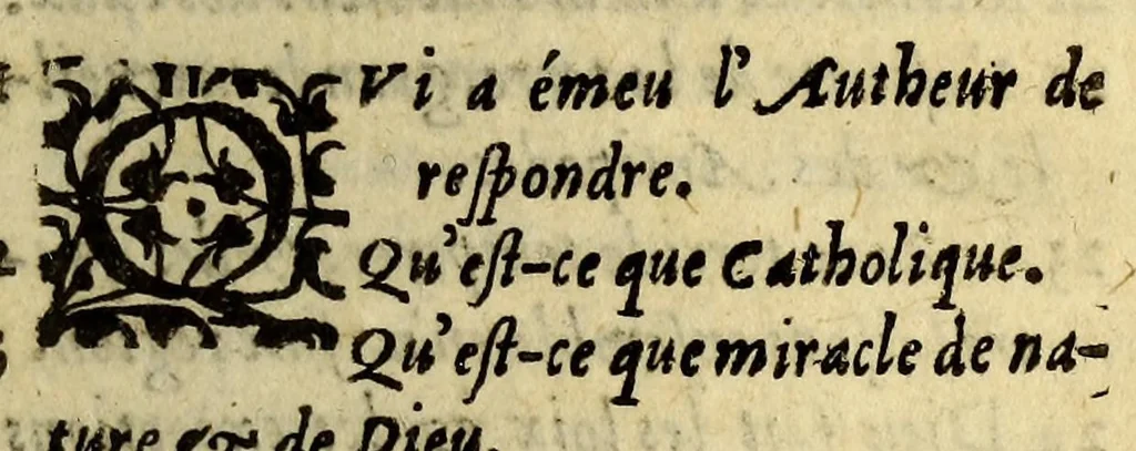 An illustration from Trois discours pour la religion catholique: ̀des miracles: des saints & des images. ..., 1604, leaf 653