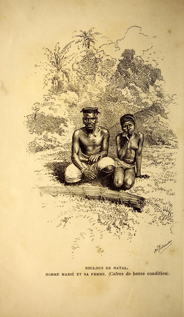 An illustration from Trois mois chez les Zoulous et les derniers jours du Prince impérial, 1879, leaf 12