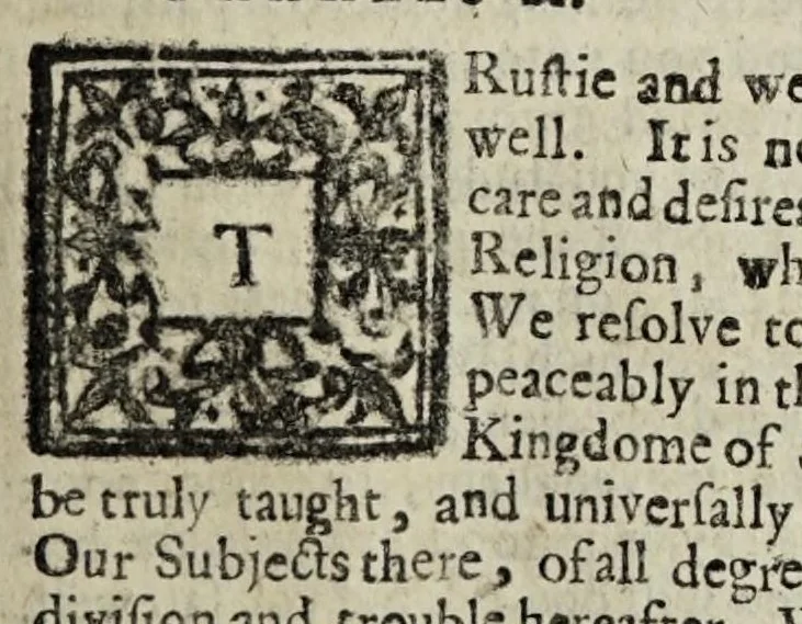 An illustration from True copy of the whole printed acts of the Generall assemblies of the Church of Scotland : beginning at the Assembly holden at Glasgow the 27. day of, 1682, leaf 103