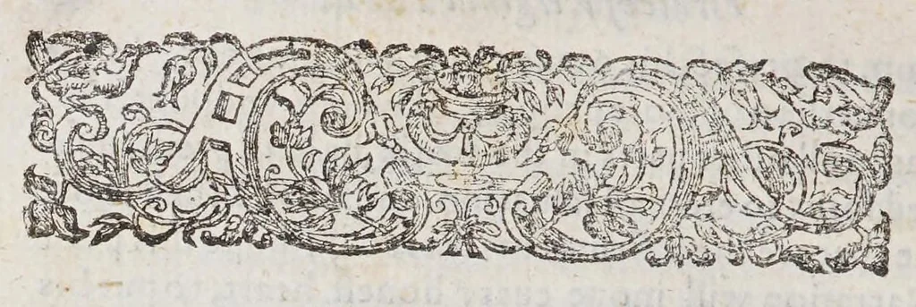 An illustration from A true discourse of the present estate of Virginia, and the successe of the affaires there till the 18 of Iune 1614. : Together. With a relation of the seuerall English townes and forts, the assured hopes of that countrie and the peace concluded with the Indians. The christening of Powhatans daughter and her mariage with an English-man., 1615, leaf 60