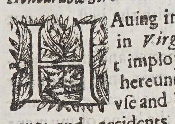 An illustration from A true discourse of the present estate of Virginia, and the successe of the affaires there till the 18 of Iune 1614. : Together. With a relation of the seuerall English townes and forts, the assured hopes of that countrie and the peace concluded with the Indians. The christening of Powhatans daughter and her mariage with an English-man., 1615, leaf 7