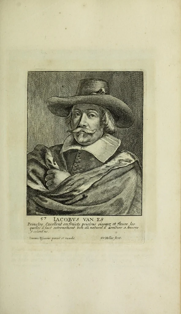 An illustration from The true effigies of the most eminent painters, and other famous artists that have flourished in Europe. Curiously engraven on copper-plates. Together with an account of the time when they lived, the most remarkable passages of their lives, and most considerable works. Very useful for all such gentlemen as are lovers of art and ingenuity, 1694, leaf 141