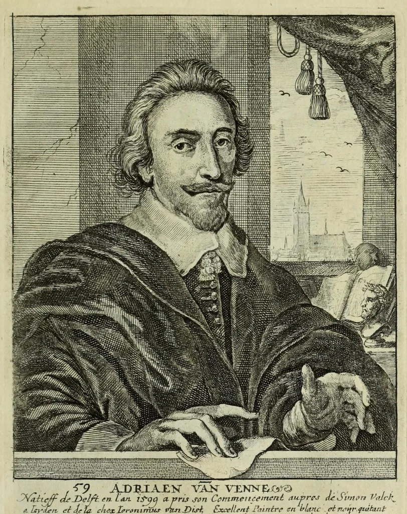 An illustration from The true effigies of the most eminent painters, and other famous artists that have flourished in Europe. Curiously engraven on copper-plates. Together with an account of the time when they lived, the most remarkable passages of their lives, and most considerable works. Very useful for all such gentlemen as are lovers of art and ingenuity, 1694, leaf 145