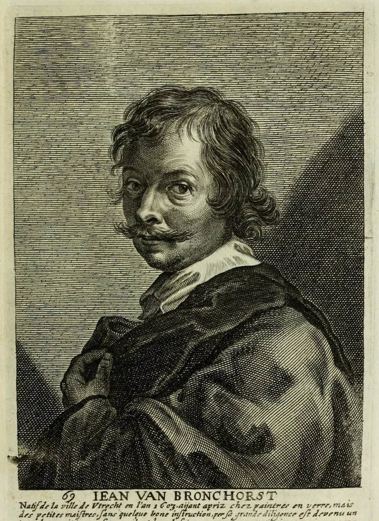 An illustration from The true effigies of the most eminent painters, and other famous artists that have flourished in Europe. Curiously engraven on copper-plates. Together with an account of the time when they lived, the most remarkable passages of their lives, and most considerable works. Very useful for all such gentlemen as are lovers of art and ingenuity, 1694, leaf 165