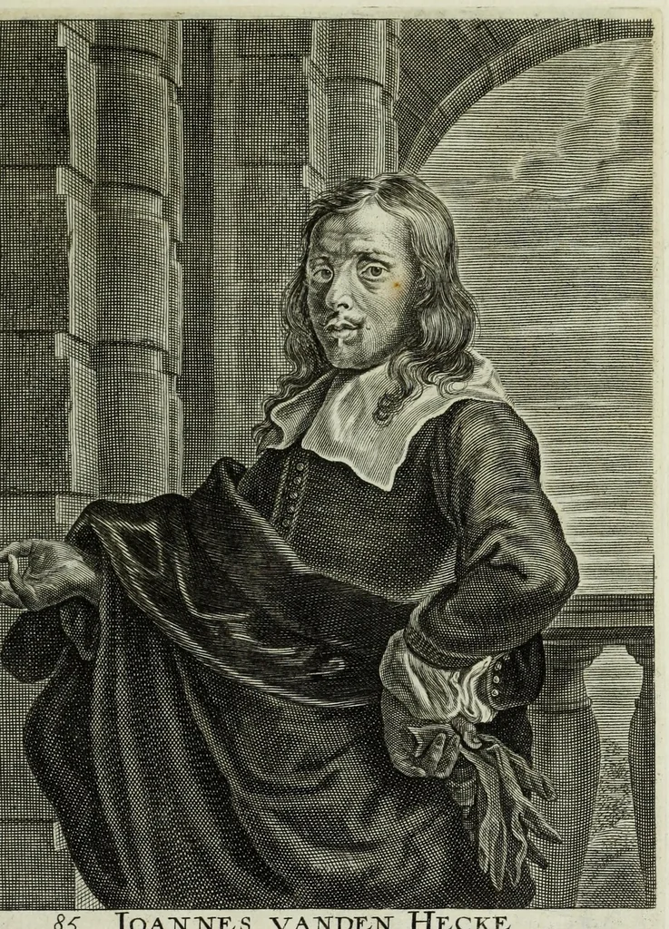 An illustration from The true effigies of the most eminent painters, and other famous artists that have flourished in Europe. Curiously engraven on copper-plates. Together with an account of the time when they lived, the most remarkable passages of their lives, and most considerable works. Very useful for all such gentlemen as are lovers of art and ingenuity, 1694, leaf 197