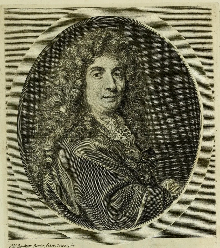 An illustration from The true effigies of the most eminent painters, and other famous artists that have flourished in Europe. Curiously engraven on copper-plates. Together with an account of the time when they lived, the most remarkable passages of their lives, and most considerable works. Very useful for all such gentlemen as are lovers of art and ingenuity, 1694, leaf 223