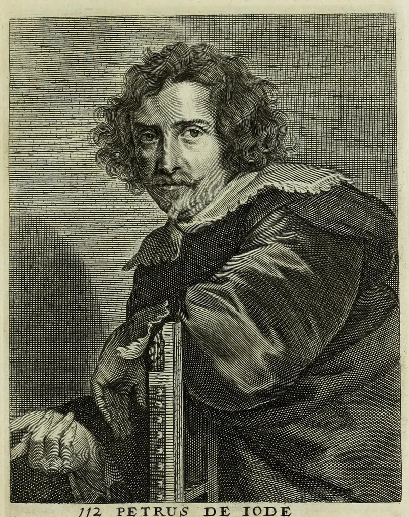 An illustration from The true effigies of the most eminent painters, and other famous artists that have flourished in Europe. Curiously engraven on copper-plates. Together with an account of the time when they lived, the most remarkable passages of their lives, and most considerable works. Very useful for all such gentlemen as are lovers of art and ingenuity, 1694, leaf 251
