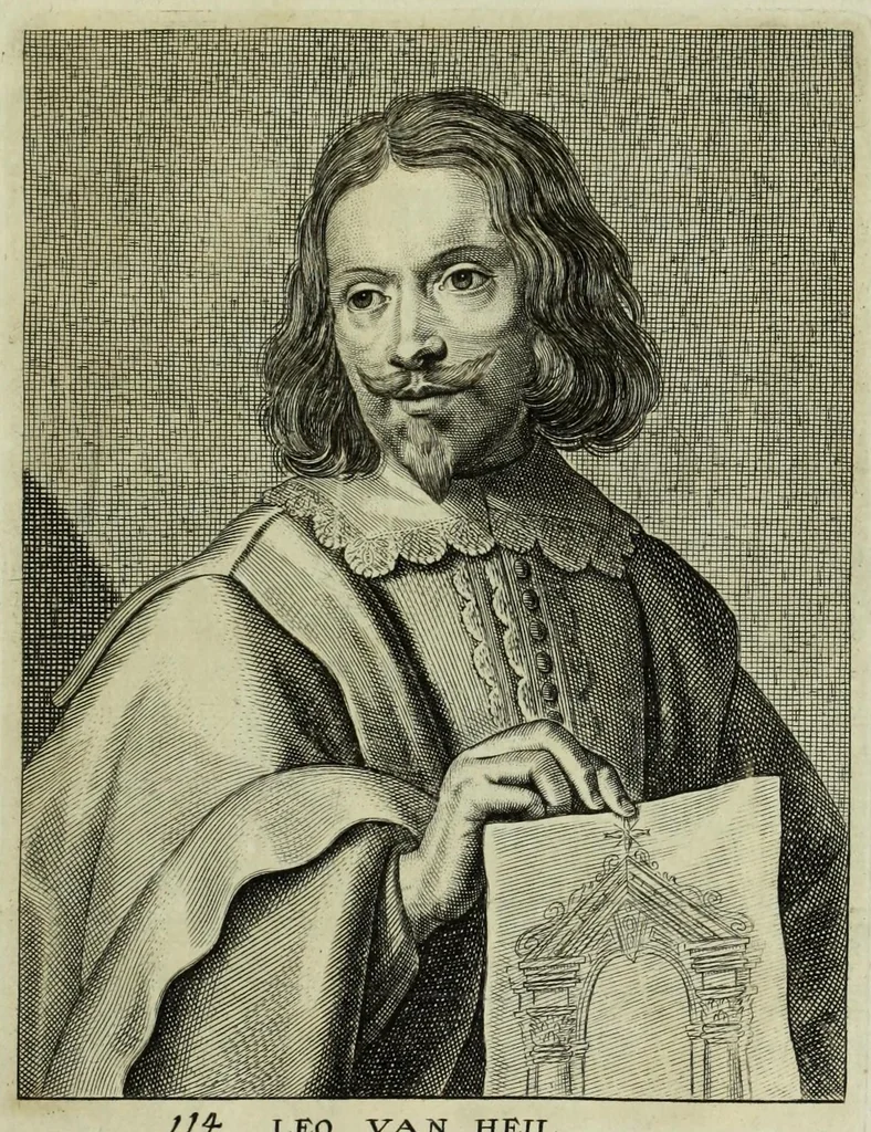 An illustration from The true effigies of the most eminent painters, and other famous artists that have flourished in Europe. Curiously engraven on copper-plates. Together with an account of the time when they lived, the most remarkable passages of their lives, and most considerable works. Very useful for all such gentlemen as are lovers of art and ingenuity, 1694, leaf 255
