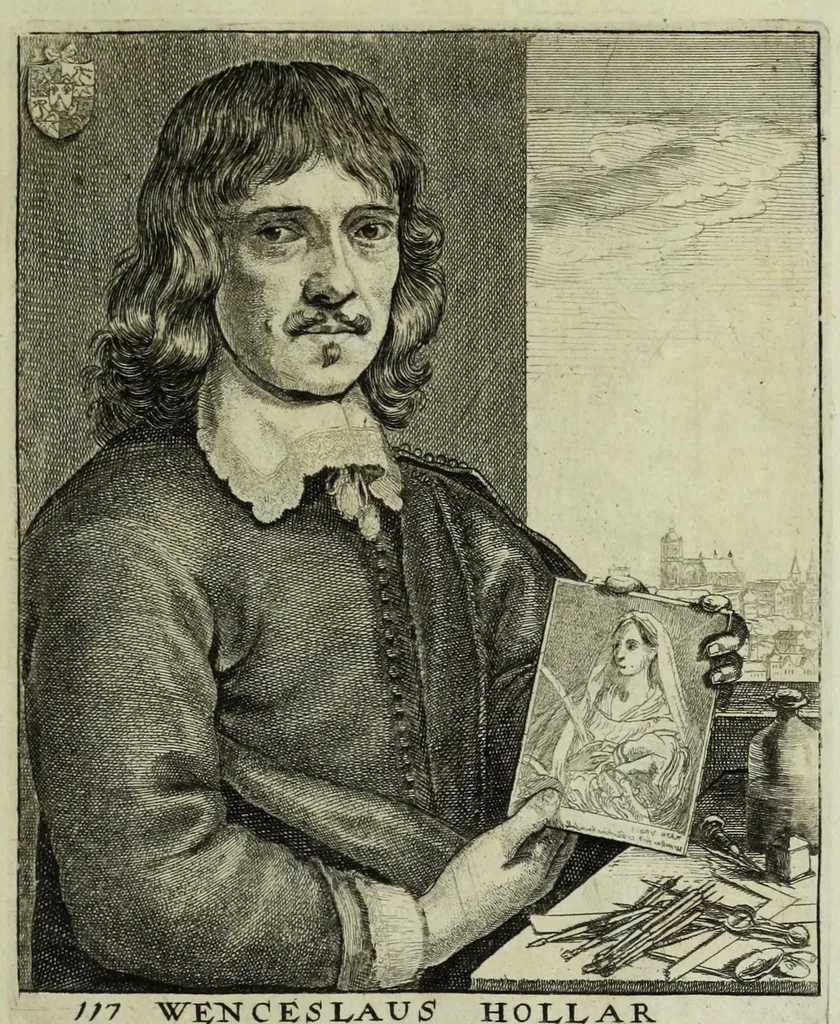 An illustration from The true effigies of the most eminent painters, and other famous artists that have flourished in Europe. Curiously engraven on copper-plates. Together with an account of the time when they lived, the most remarkable passages of their lives, and most considerable works. Very useful for all such gentlemen as are lovers of art and ingenuity, 1694, leaf 261