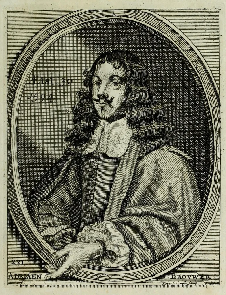 An illustration from The true effigies of the most eminent painters, and other famous artists that have flourished in Europe. Curiously engraven on copper-plates. Together with an account of the time when they lived, the most remarkable passages of their lives, and most considerable works. Very useful for all such gentlemen as are lovers of art and ingenuity, 1694, leaf 33