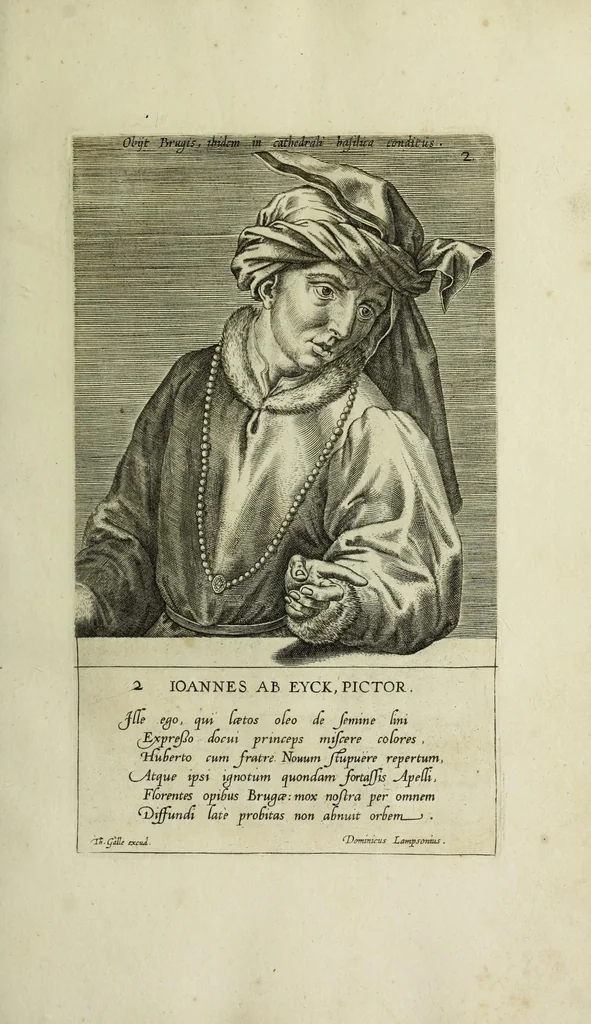 An illustration from The true effigies of the most eminent painters, and other famous artists that have flourished in Europe. Curiously engraven on copper-plates. Together with an account of the time when they lived, the most remarkable passages of their lives, and most considerable works. Very useful for all such gentlemen as are lovers of art and ingenuity, 1694, leaf 37