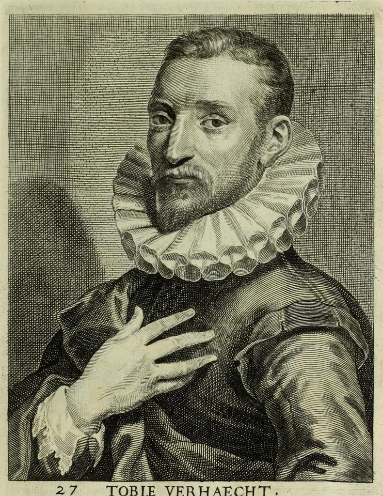 An illustration from The true effigies of the most eminent painters, and other famous artists that have flourished in Europe. Curiously engraven on copper-plates. Together with an account of the time when they lived, the most remarkable passages of their lives, and most considerable works. Very useful for all such gentlemen as are lovers of art and ingenuity, 1694, leaf 85