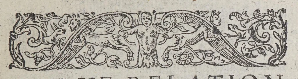 An illustration from A true relation of the most prosperous voyage made this present yeere 1605, by Captaine George Waymouth, in the discouery of the land of Virginia: : where he discouered 60 miles vp a most excellent riuer; together with a most fertile land., 1605, leaf 13