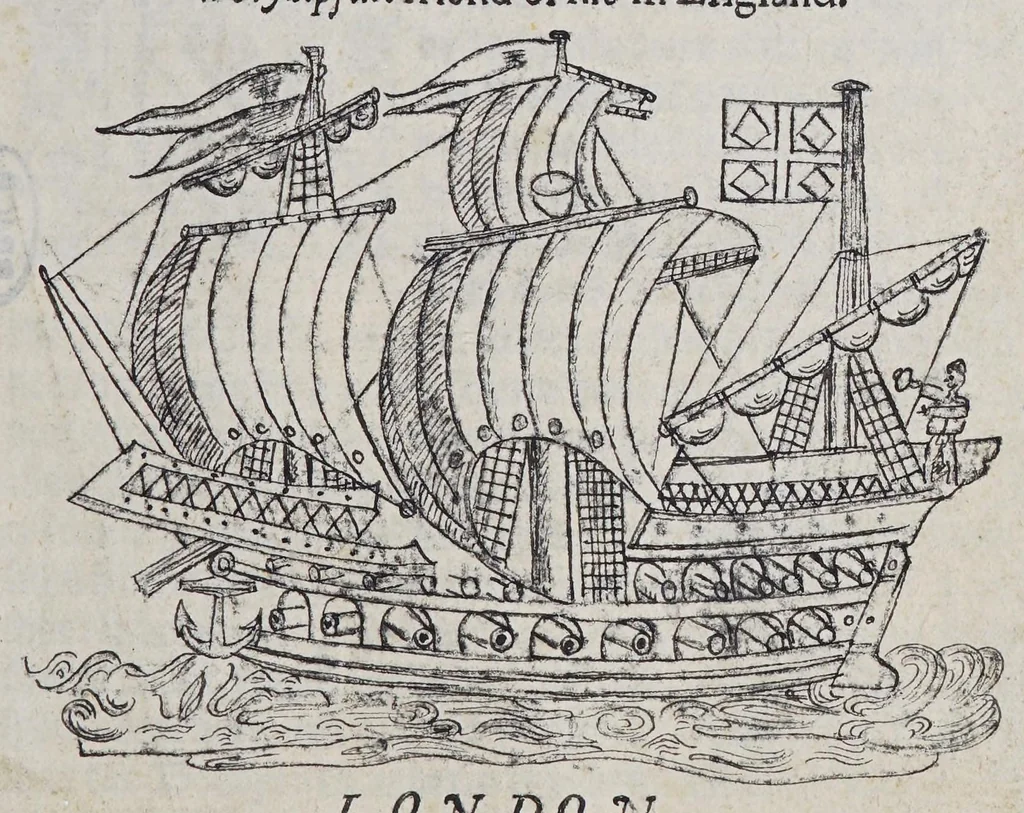 An illustration from A true relation of such occurences and accidents of noate as hath hapned in Virginia since the first planting of that collony, which is now resident in the south part thereof till the laste returne from thence., 1608, leaf 7