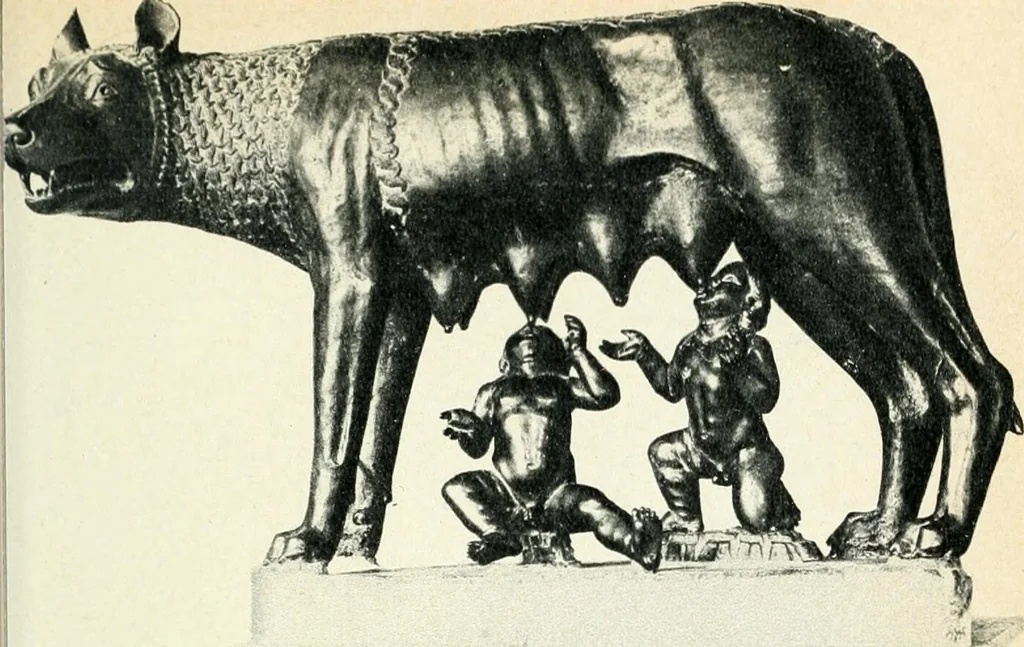 An illustration from Étrusques -- Rome, 1900, leaf 182