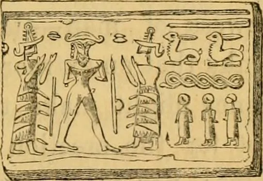 An illustration from The truth of revelation : demonstrated by an appeal to existing monuments, sculptures, gems, coins, and medals, 1840, leaf 262