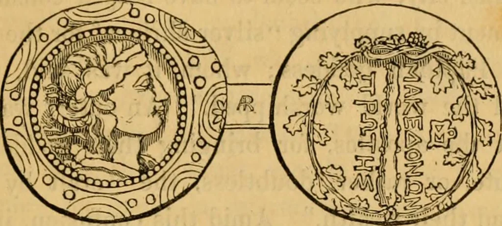 An illustration from The truth of revelation : demonstrated by an appeal to existing monuments, sculptures, gems, coins, and medals, 1840, leaf 378