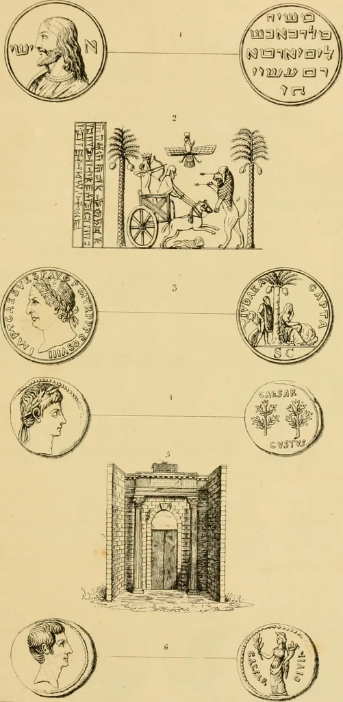 An illustration from The truth of revelation : demonstrated by an appeal to existing monuments, sculptures, gems, coins, and medals, 1840, leaf 396