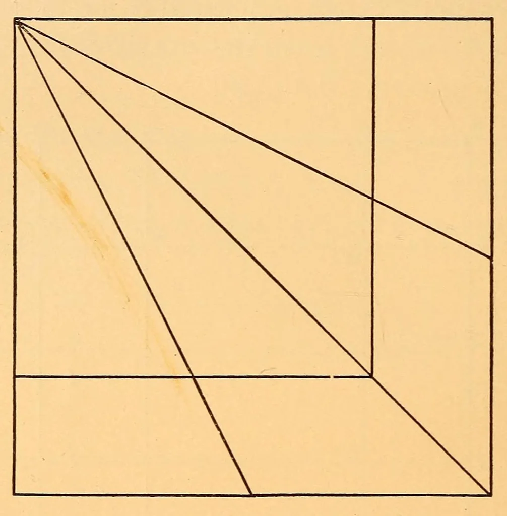 An illustration from T. Sundara Row's Geometric exercises in paper folding, 1905, leaf 38