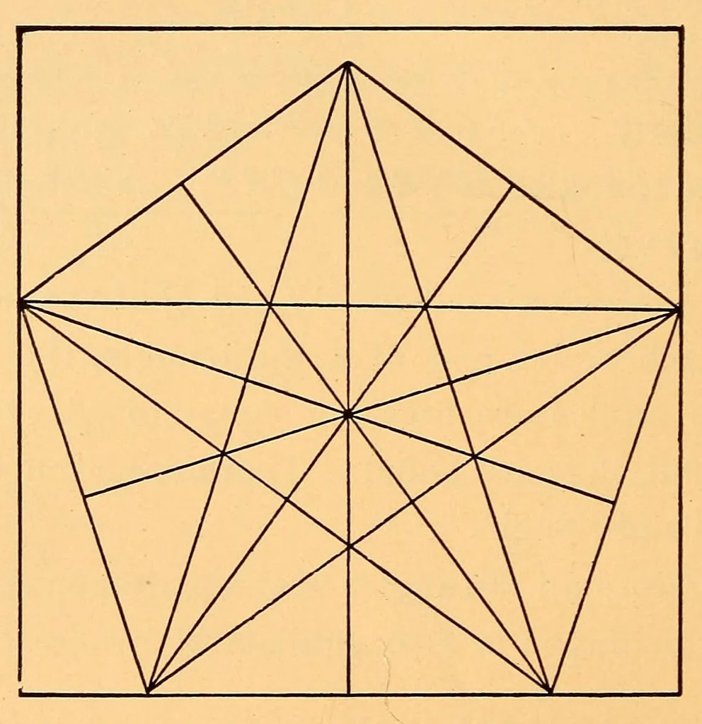 An illustration from T. Sundara Row's Geometric exercises in paper folding, 1905, leaf 52