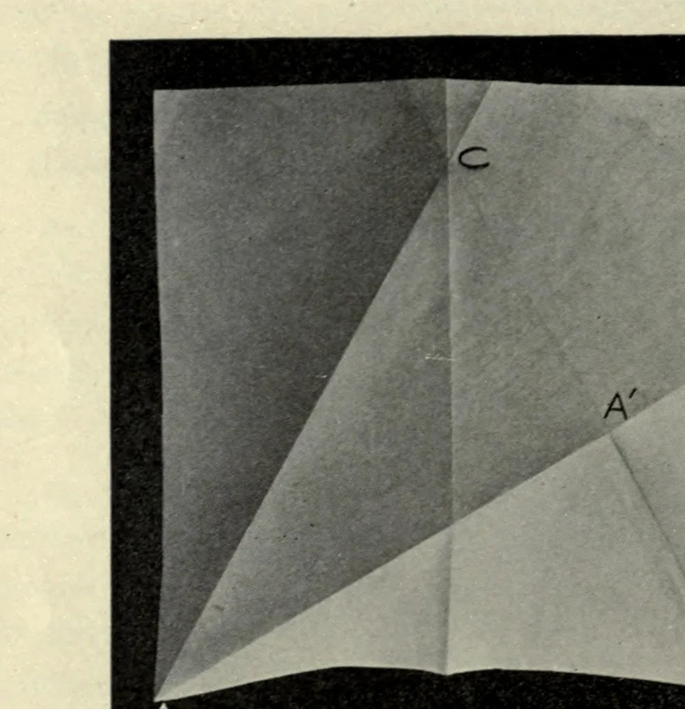 An illustration from T. Sundara Row's Geometric exercises in paper folding;, 1901, leaf 30