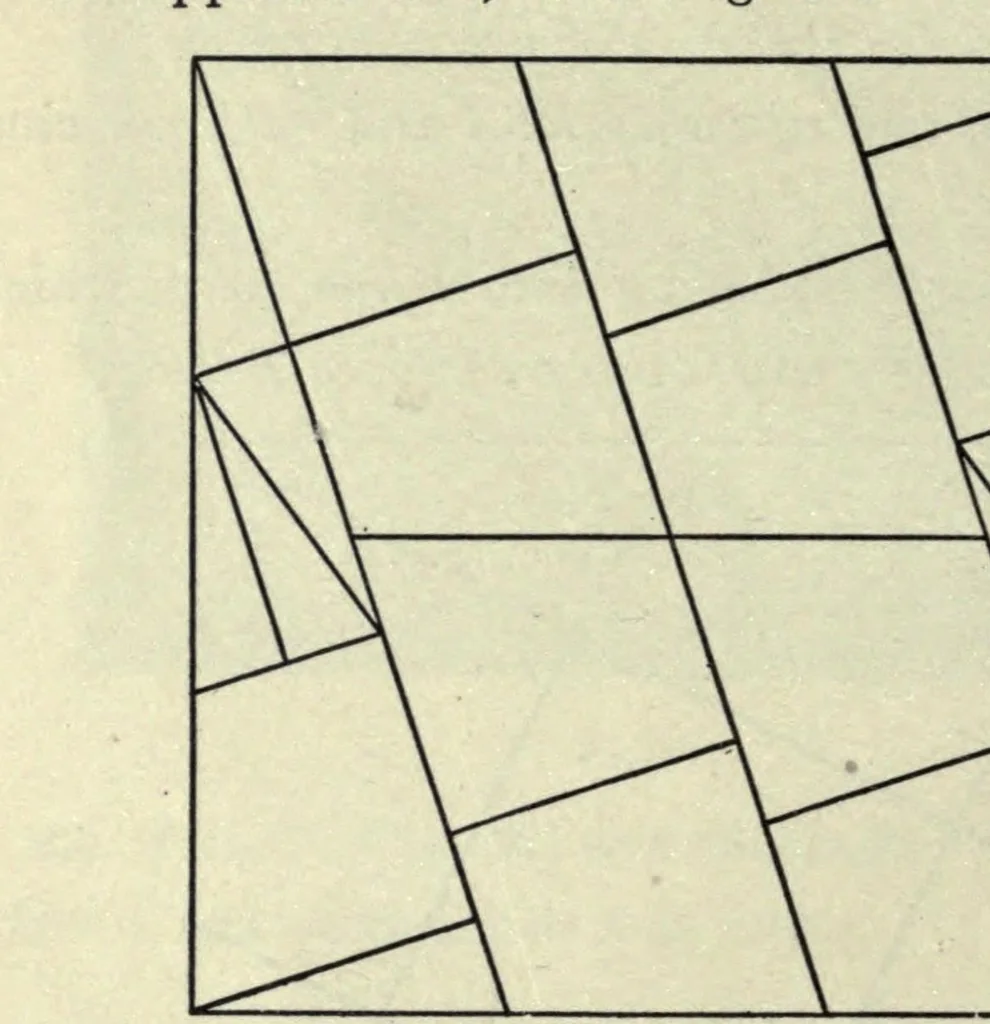 An illustration from T. Sundara Row's Geometric exercises in paper folding;, 1901, leaf 46