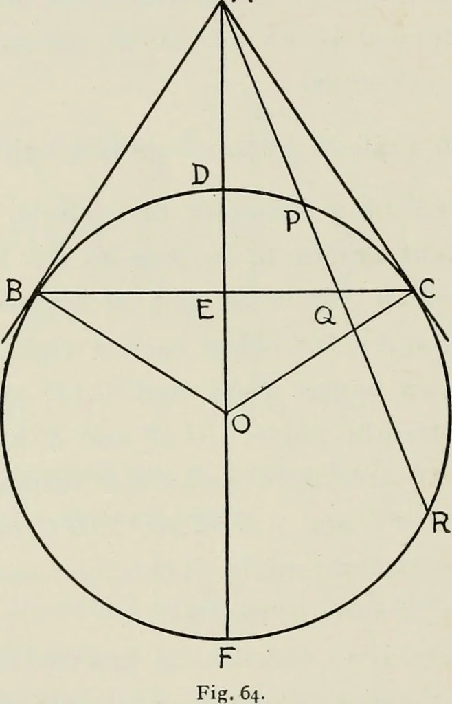 An illustration from T. Sundara Row's geometric exercises in paper folding. Edited and rev. by Wooster Woodruff Beman and David Eugene Smith, 1901, leaf 127