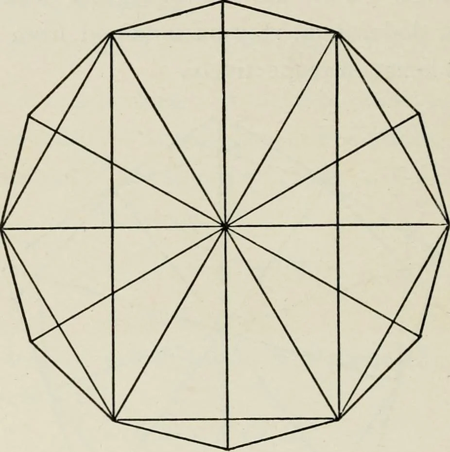 An illustration from T. Sundara Row's geometric exercises in paper folding. Edited and rev. by Wooster Woodruff Beman and David Eugene Smith, 1901, leaf 67