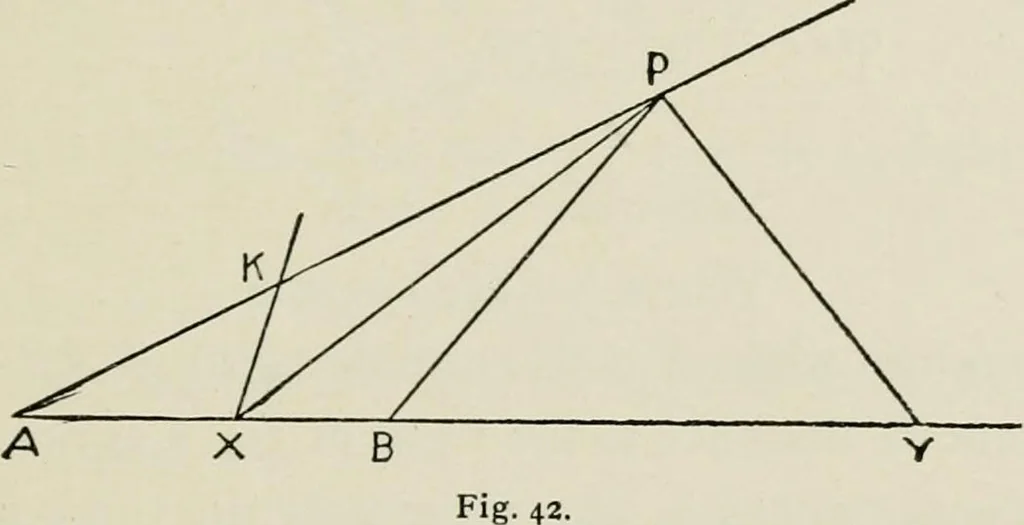 An illustration from T. Sundara Row's geometric exercises in paper folding. Edited and rev. by Wooster Woodruff Beman and David Eugene Smith, 1901, leaf 76