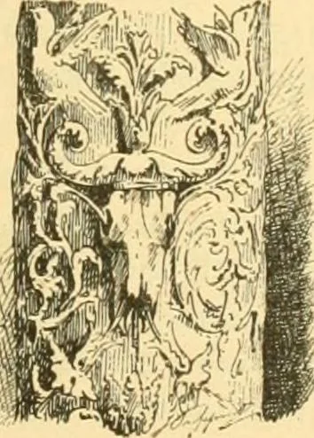 An illustration from Étude des ornements : première partie : dauphins-écailles-bucrânes-grecques-guirlandes-flots grecs, 1896, leaf 100