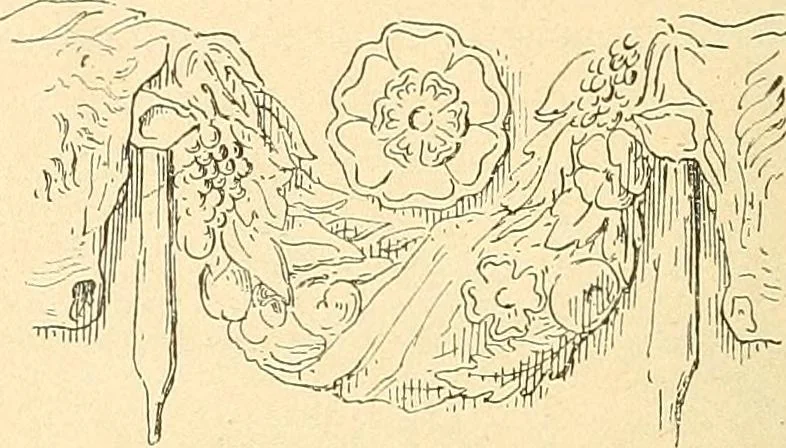 An illustration from Étude des ornements : première partie : dauphins-écailles-bucrânes-grecques-guirlandes-flots grecs, 1896, leaf 147