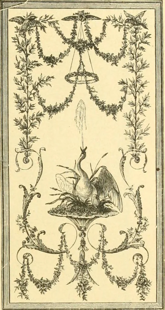 An illustration from Étude des ornements : première partie : dauphins-écailles-bucrânes-grecques-guirlandes-flots grecs, 1896, leaf 154