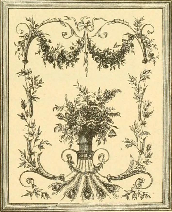 An illustration from Étude des ornements : première partie : dauphins-écailles-bucrânes-grecques-guirlandes-flots grecs, 1896, leaf 154