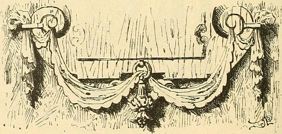 An illustration from Étude des ornements : première partie : dauphins-écailles-bucrânes-grecques-guirlandes-flots grecs, 1896, leaf 167