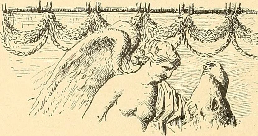 An illustration from Étude des ornements : première partie : dauphins-écailles-bucrânes-grecques-guirlandes-flots grecs, 1896, leaf 169