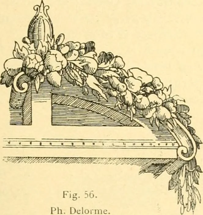 An illustration from Étude des ornements : première partie : dauphins-écailles-bucrânes-grecques-guirlandes-flots grecs, 1896, leaf 172