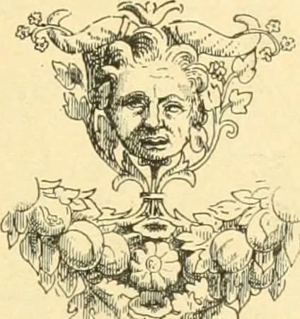 An illustration from Étude des ornements : première partie : dauphins-écailles-bucrânes-grecques-guirlandes-flots grecs, 1896, leaf 178