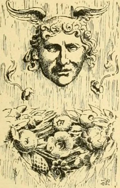 An illustration from Étude des ornements : première partie : dauphins-écailles-bucrânes-grecques-guirlandes-flots grecs, 1896, leaf 178