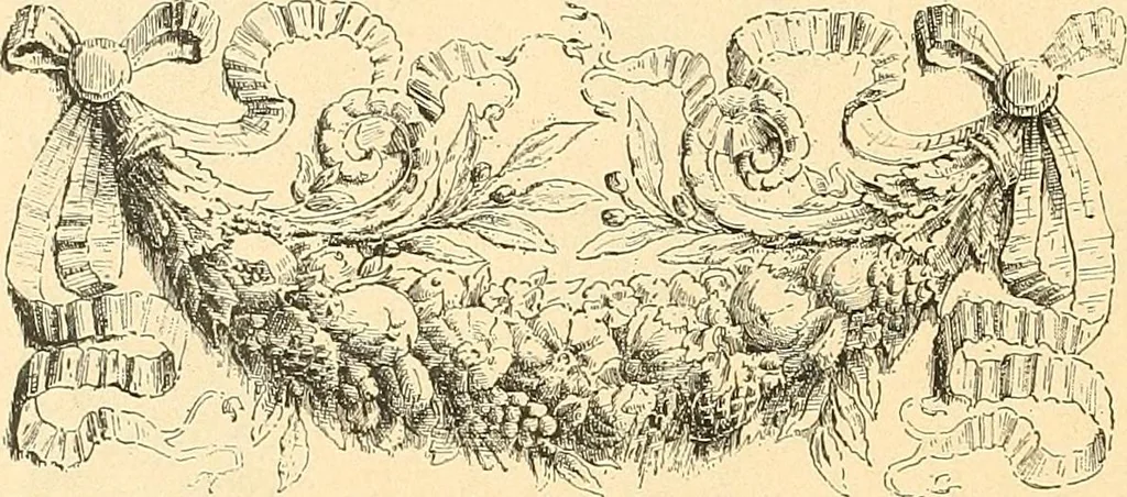 An illustration from Étude des ornements : première partie : dauphins-écailles-bucrânes-grecques-guirlandes-flots grecs, 1896, leaf 179