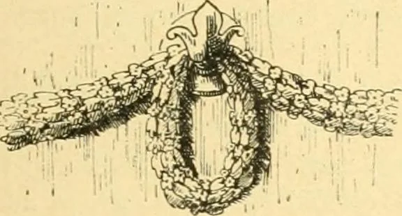 An illustration from Étude des ornements : première partie : dauphins-écailles-bucrânes-grecques-guirlandes-flots grecs, 1896, leaf 180