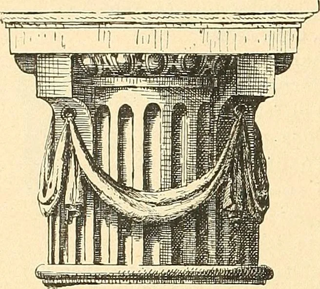 An illustration from Étude des ornements : première partie : dauphins-écailles-bucrânes-grecques-guirlandes-flots grecs, 1896, leaf 181