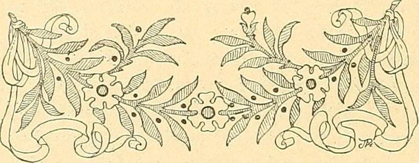 An illustration from Étude des ornements : première partie : dauphins-écailles-bucrânes-grecques-guirlandes-flots grecs, 1896, leaf 183