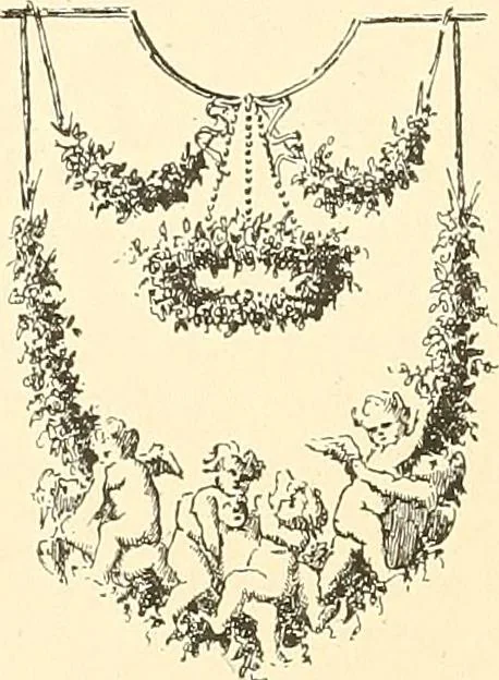 An illustration from Étude des ornements : première partie : dauphins-écailles-bucrânes-grecques-guirlandes-flots grecs, 1896, leaf 199