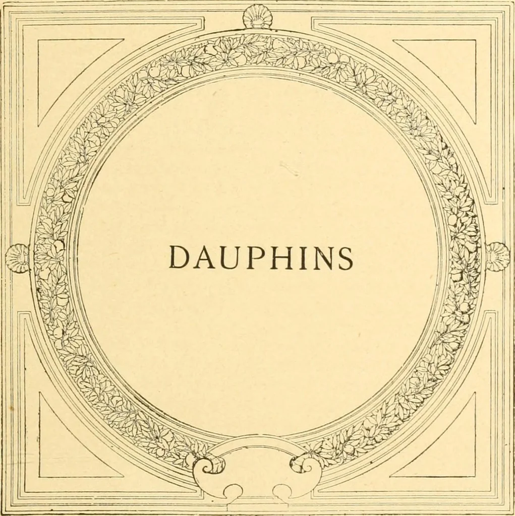 An illustration from Étude des ornements : première partie : dauphins-écailles-bucrânes-grecques-guirlandes-flots grecs, 1896, leaf 20