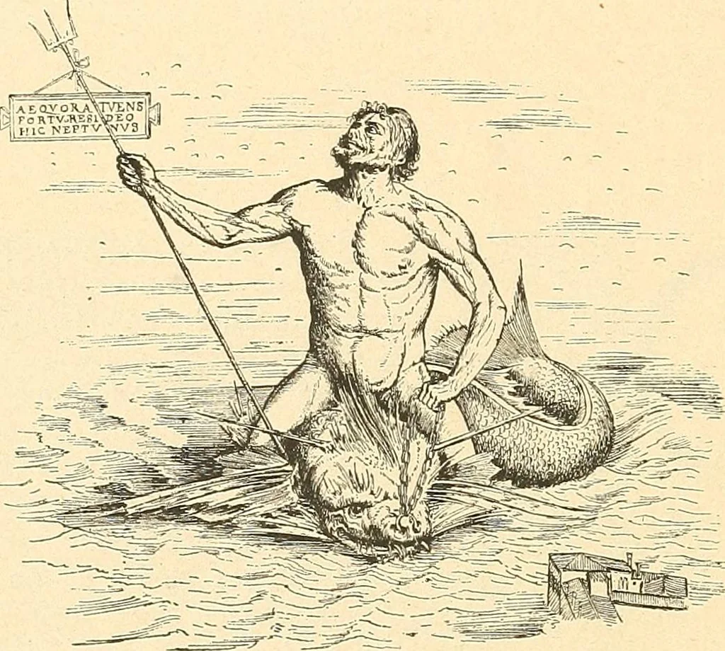 An illustration from Étude des ornements : première partie : dauphins-écailles-bucrânes-grecques-guirlandes-flots grecs, 1896, leaf 25