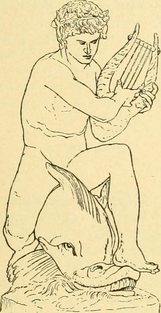 An illustration from Étude des ornements : première partie : dauphins-écailles-bucrânes-grecques-guirlandes-flots grecs, 1896, leaf 26