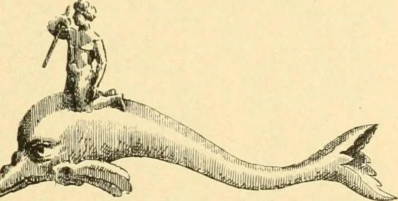 An illustration from Étude des ornements : première partie : dauphins-écailles-bucrânes-grecques-guirlandes-flots grecs, 1896, leaf 26