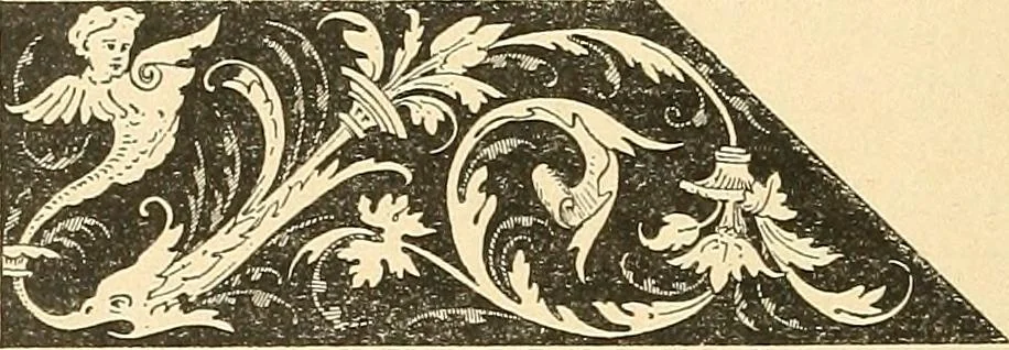 An illustration from Étude des ornements : première partie : dauphins-écailles-bucrânes-grecques-guirlandes-flots grecs, 1896, leaf 31