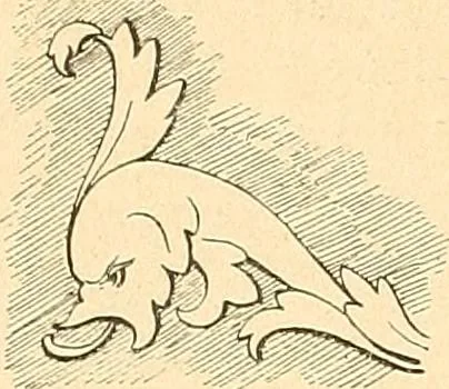 An illustration from Étude des ornements : première partie : dauphins-écailles-bucrânes-grecques-guirlandes-flots grecs, 1896, leaf 39